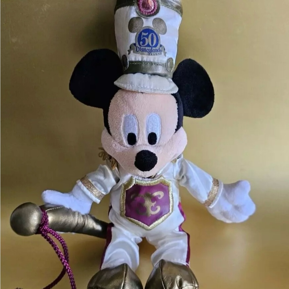 DISNEY Collectible 50th Anniversary Plush Mickey Mouse Drum Major